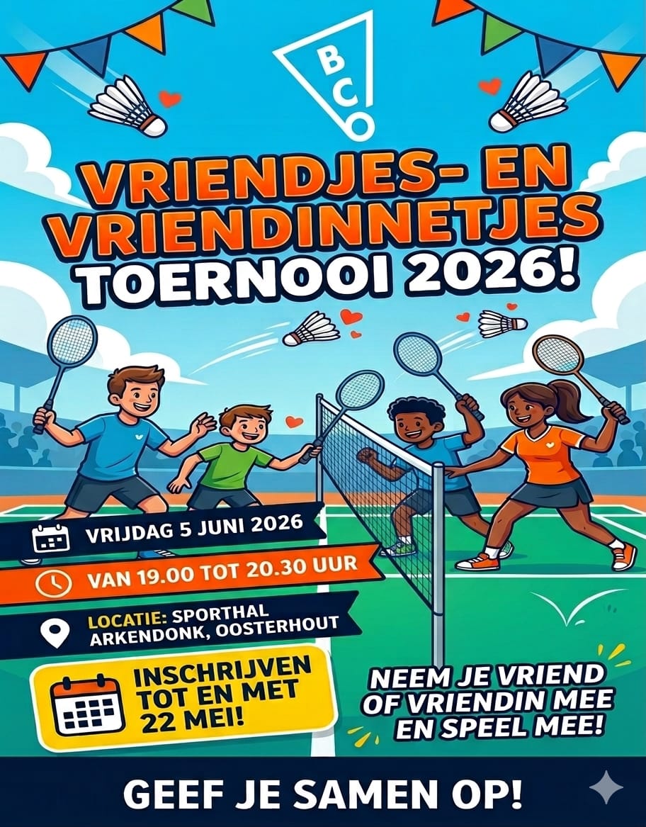Vriendjes en vriendinnetjes toernooi 2026